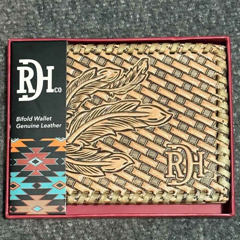 Red Dirt Hat Co. Leather Bifold Wallet - Picture 3 of 5